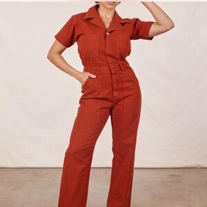 Big Bud Press Short Sleeve Jumpsuit 2X - Clay Red (Retired Color)